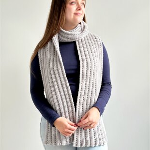 'Beaded Rib' Scarf