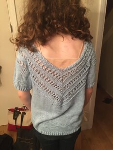 Lace yoke top