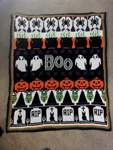 Boo! Halloween Blanket
