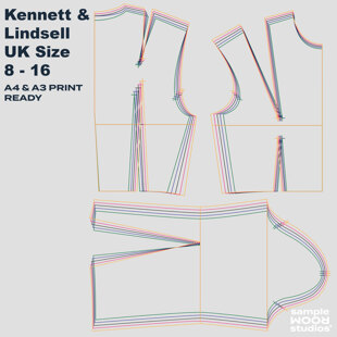 Bodice Pattern Block (Women's) UK Size 8 - 16