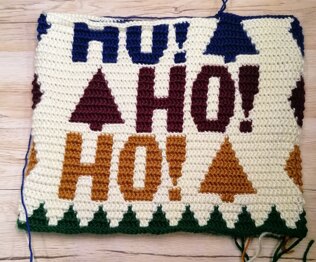 Ho Ho Ho Christmas Pillow