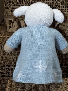 Sheep in a dress and jacket
