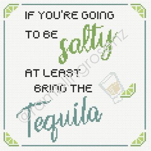 Bring the Tequila - Counted Cross-stitch