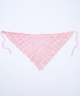 Crochet Bandana Pattern PDF | Flower Lace Triangle Head Scarf | Summer Hip Wrap | Summer Crochet tee