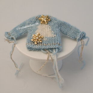 Raglanella mini sweater with fair isle