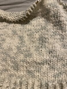 Super chunky cable sweater