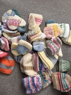 More hats for charity and cardigan's