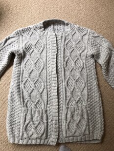 Aran cardigan
