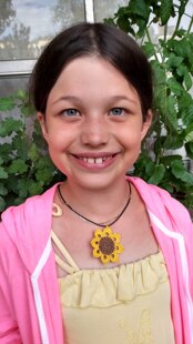 Sunflower pendant