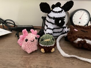 Axolotl and duckie