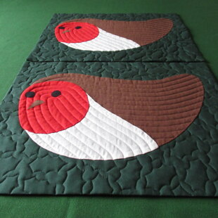 Robin Quilted Placemats, Coasters and Runner