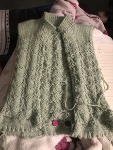 Lacy Cardigan in green
