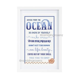 Advice from the Ocean - Counted Cross-stitch