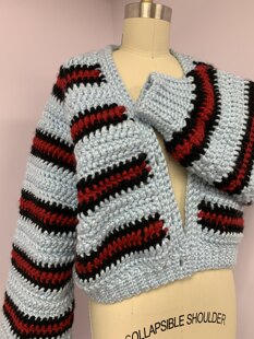 Strip cardigan