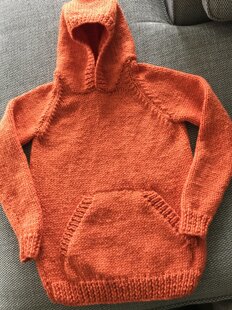 orange hoodie