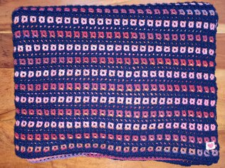 Reversible Interlocking Crochet Blanket