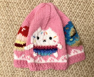 Large girls sweets cakey cat hat
