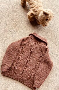 Aran cardigan for my Grandson Alex