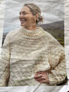 Diamond Patterned Sweater by Debbie Bliss