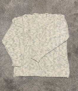 Super chunky cable sweater