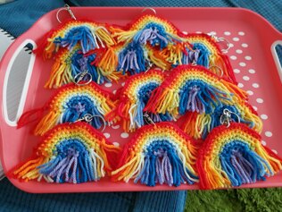 Rainbow keyrings