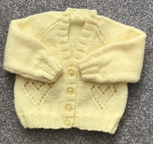Quick baby cardigan