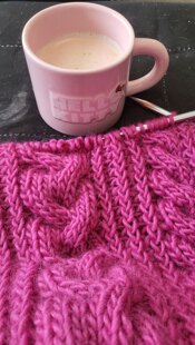 Cables and Brioche Sweater