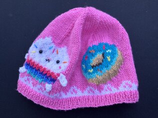 Large girls sweets cakey cat hat