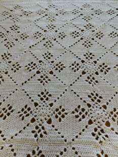 Victorian Lace Baby Shawl