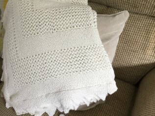 FREE Easy Baby Lace Shawl