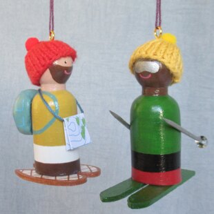 Winter Sports and Activities Peg Doll Decorations