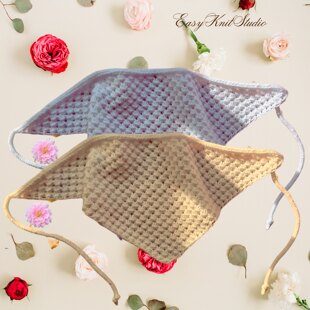 Quick Knit Kerchief Pattern - Lightweight Head Scarf