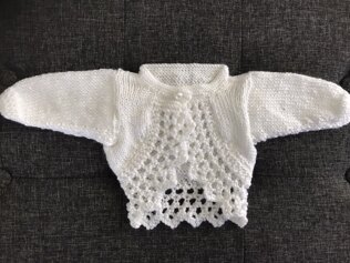 Baby bolero/cardigan & hat