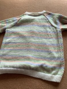 Cardigan with chevrons