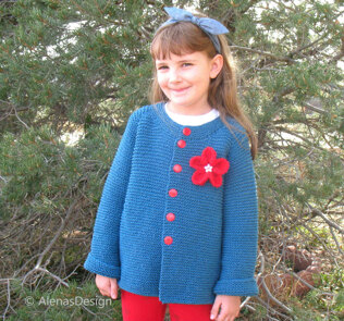 Blue Girl's Cardigan