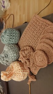 Reusable cotton make up removal pads/ face scrubbies