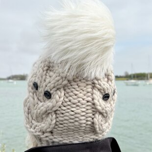 Winter Owl Pompom Hat