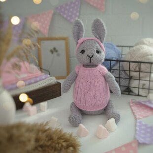 Tia The Little Bunny. Bunny knitting pattern