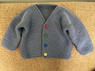 Last winter cardie for Louis