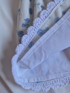 Vintage Bloom- Crochet &amp; Fabric Baby Dress