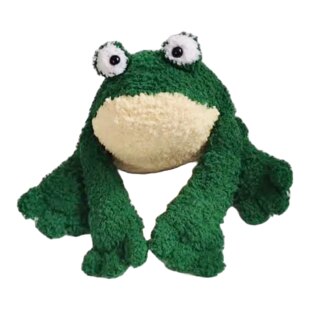 Big Cuddly Frog Cushion in Boucle Yarns