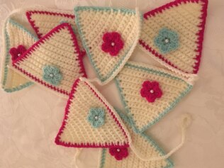 Crochet bunting