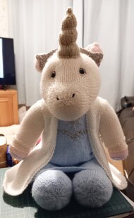 Knitables (Knit-A-Teddy) Unicorns (they all want a Unicorn!)