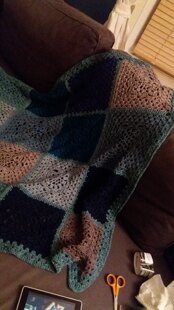 Granny squares for Christmas