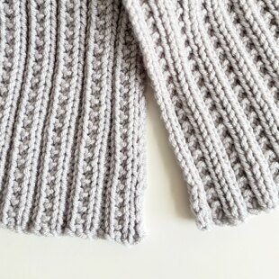 'Beaded Rib' Scarf
