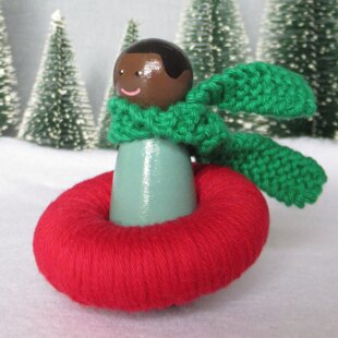 Winter Sports and Activities Peg Doll Decorations