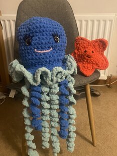 Jellyfish and starfish friends