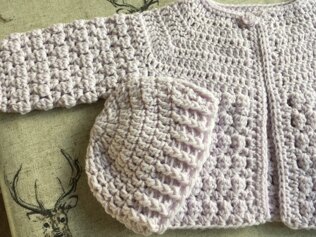 Baby Cardigan, hat &amp; Bootees