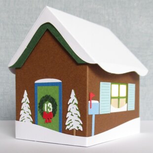 Papercut Christmas House Boxes