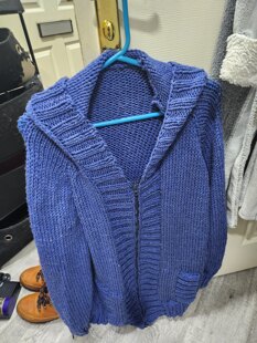 Dad's Saturday morning hoodie take 2 (In Blue)